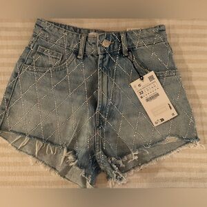 ZARA RINESTONE SHORTS